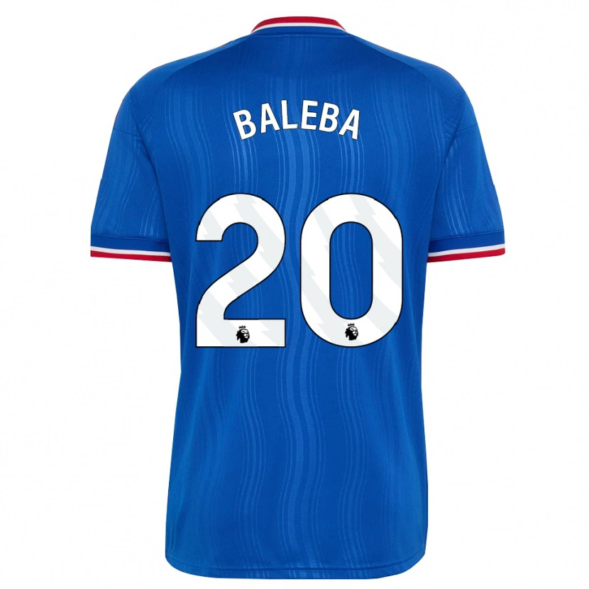 Danxen Mænd Carlos Baleba #20 Blå Hvid Rød Udebane Spillertrøjer 2026/27 Trøje T-Shirt