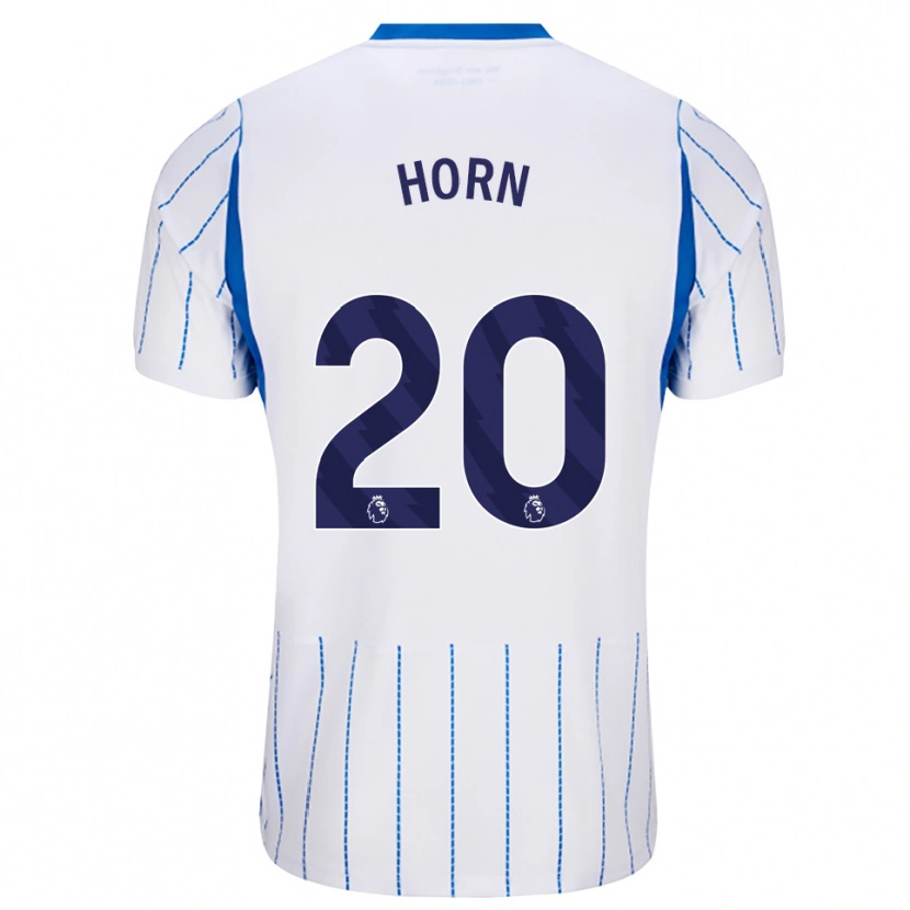 Danxen Mænd Stanley Horn #20 Jægerblå Hvid Udebane Spillertrøjer 2026/27 Trøje T-Shirt