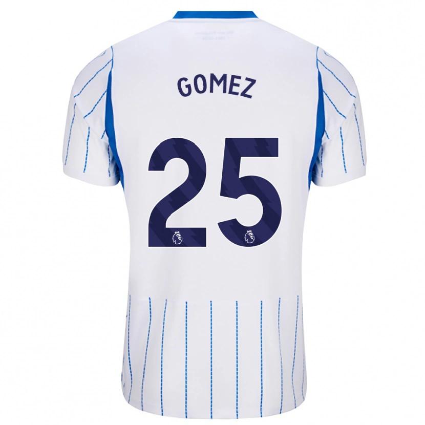 Danxen Mænd Diego Gómez #25 Jægerblå Hvid Udebane Spillertrøjer 2026/27 Trøje T-Shirt