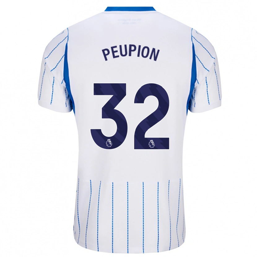 Danxen Mænd Cameron Peupion #32 Jægerblå Hvid Udebane Spillertrøjer 2026/27 Trøje T-Shirt