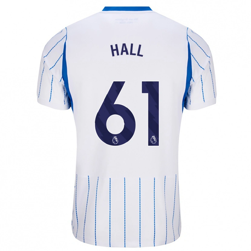 Danxen Mænd Steven Hall #61 Jægerblå Hvid Udebane Spillertrøjer 2026/27 Trøje T-Shirt