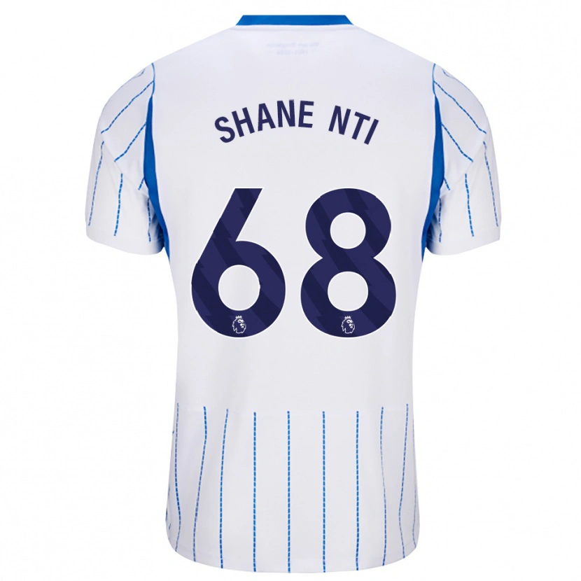 Danxen Mænd Shane Nti #68 Jægerblå Hvid Udebane Spillertrøjer 2026/27 Trøje T-Shirt