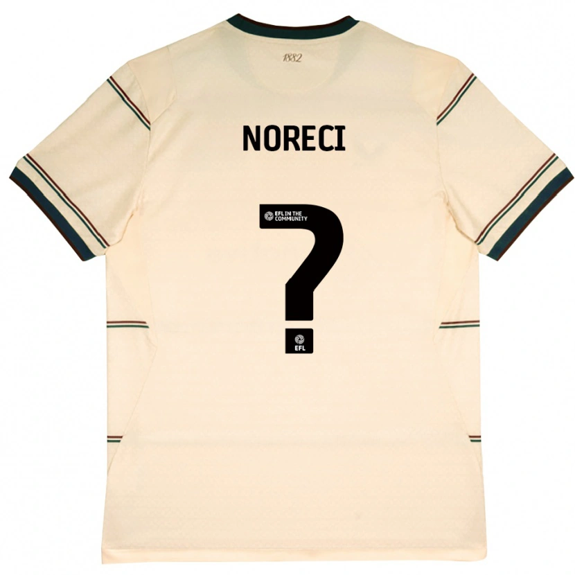 Danxen Mænd Jamie Noreci #0 Beige Vinrød Udebane Spillertrøjer 2026/27 Trøje T-Shirt