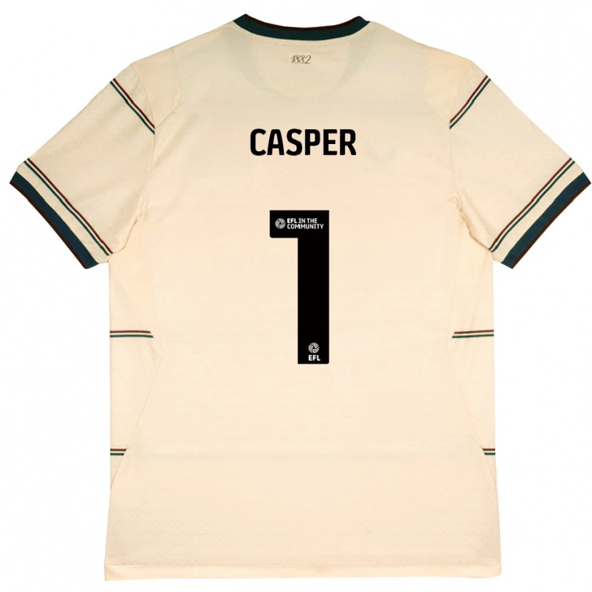 Danxen Mænd Charlie Casper #1 Beige Vinrød Udebane Spillertrøjer 2026/27 Trøje T-Shirt