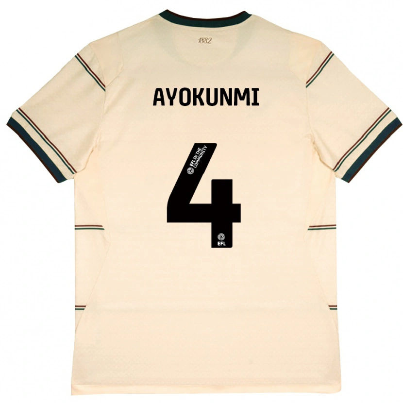 Danxen Mænd Darren Ayokunmi #4 Beige Vinrød Udebane Spillertrøjer 2026/27 Trøje T-Shirt