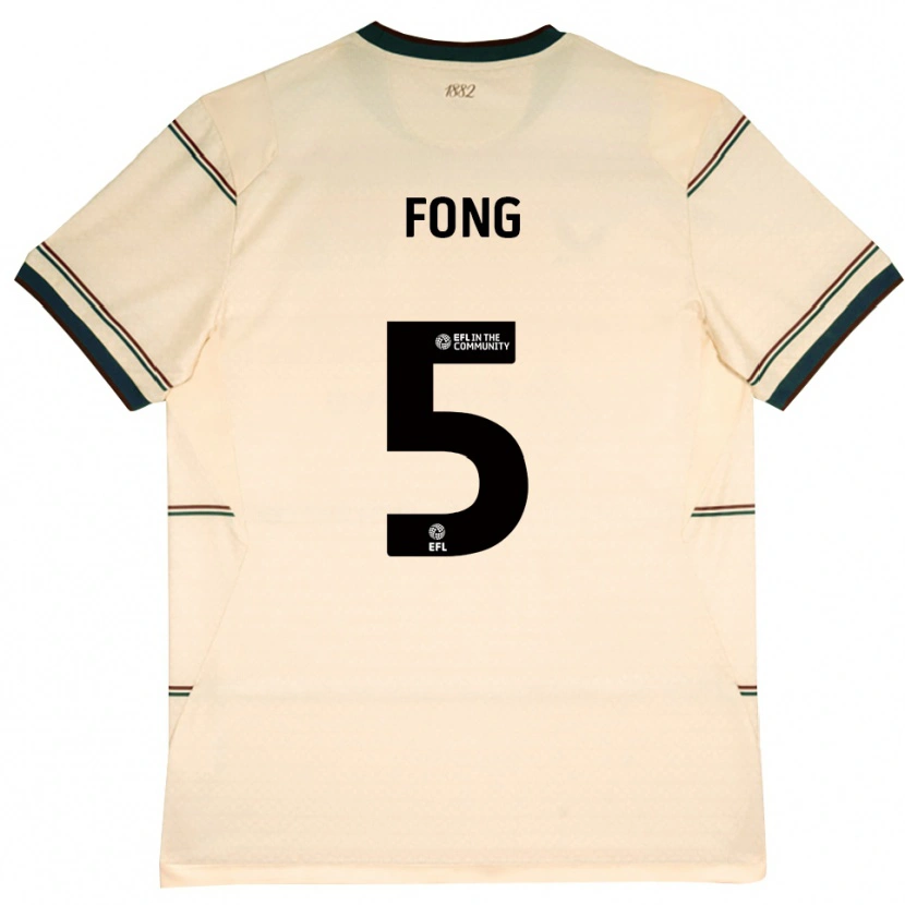 Danxen Mænd Luca Fong #5 Beige Vinrød Udebane Spillertrøjer 2026/27 Trøje T-Shirt