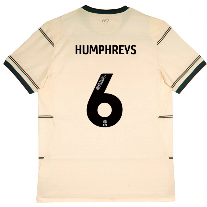 Danxen Mænd Bashir Humphreys #6 Beige Vinrød Udebane Spillertrøjer 2026/27 Trøje T-Shirt
