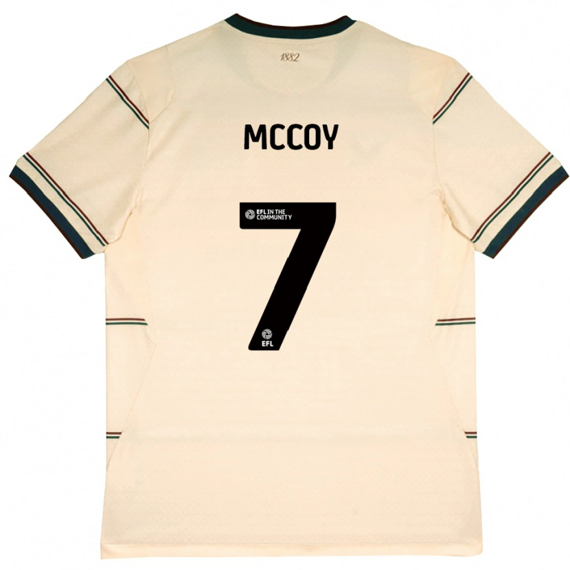 Danxen Mænd Adam Mccoy #7 Beige Vinrød Udebane Spillertrøjer 2026/27 Trøje T-Shirt