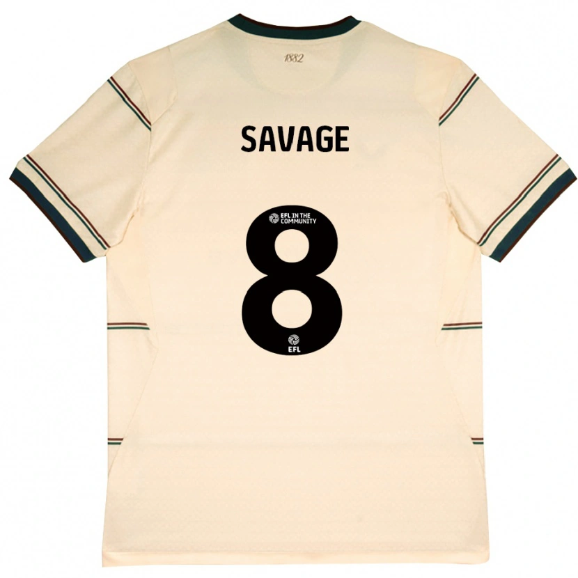 Danxen Mænd Troy Savage #8 Beige Vinrød Udebane Spillertrøjer 2026/27 Trøje T-Shirt
