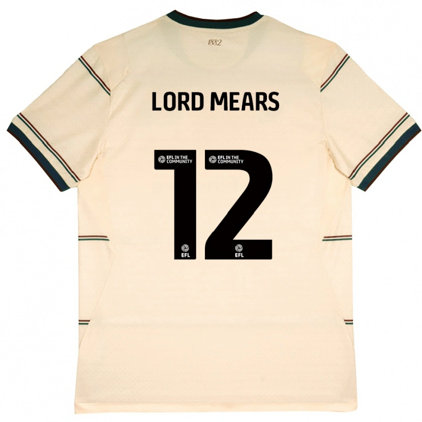 Danxen Mænd Rhema Lord-Mears #12 Beige Vinrød Udebane Spillertrøjer 2026/27 Trøje T-Shirt