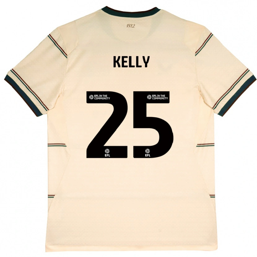 Danxen Mænd Aimee Kelly #25 Beige Vinrød Udebane Spillertrøjer 2026/27 Trøje T-Shirt