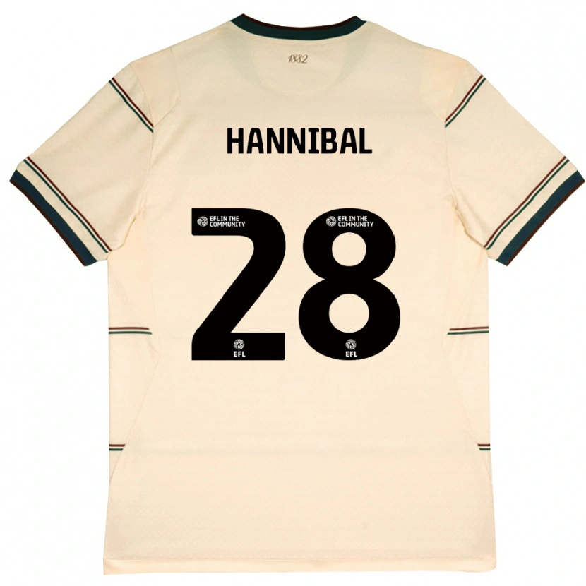 Danxen Mænd Hannibal Mejbri #28 Beige Vinrød Udebane Spillertrøjer 2026/27 Trøje T-Shirt