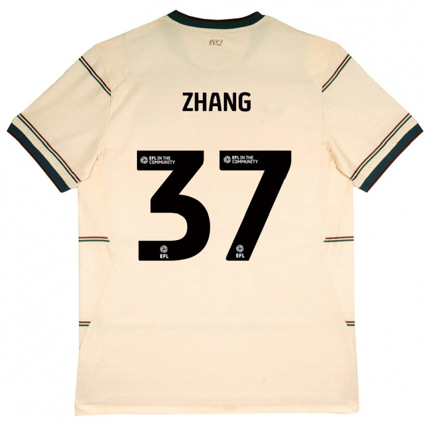Danxen Mænd Jiaming Zhang #37 Beige Vinrød Udebane Spillertrøjer 2026/27 Trøje T-Shirt