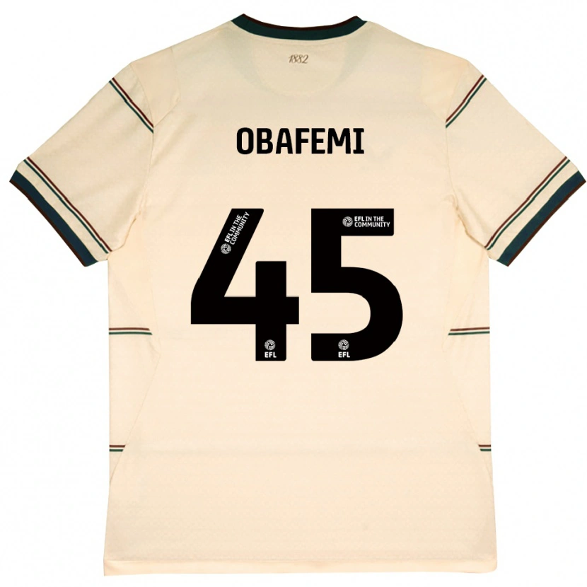 Danxen Mænd Michael Obafemi #45 Beige Vinrød Udebane Spillertrøjer 2026/27 Trøje T-Shirt