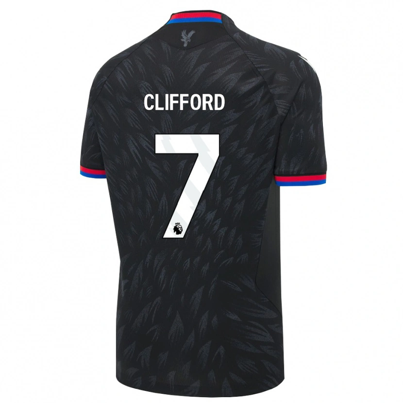 Danxen Mænd Charley Clifford #7 Sort Blå Rød Udebane Spillertrøjer 2026/27 Trøje T-Shirt
