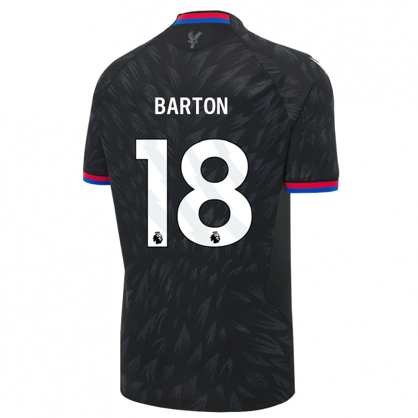 Danxen Mænd Kirsty Barton #18 Sort Blå Rød Udebane Spillertrøjer 2026/27 Trøje T-Shirt