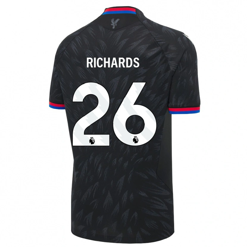Danxen Mænd Chris Richards #26 Sort Blå Rød Udebane Spillertrøjer 2026/27 Trøje T-Shirt