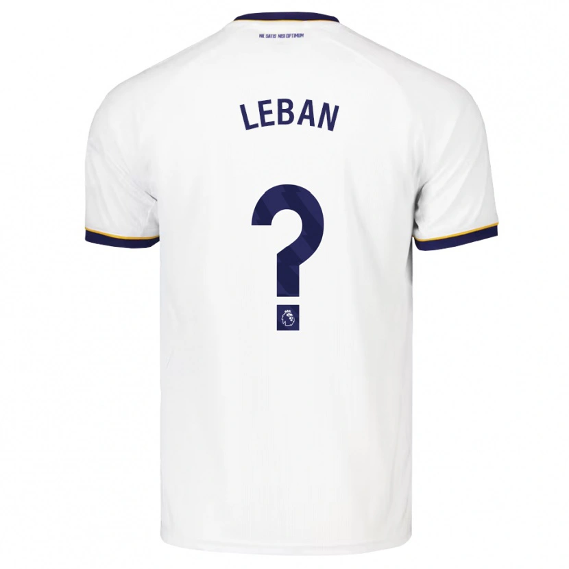 Danxen Mænd Zan-Luk Leban #0 Midnatsblå Hvid Gul Udebane Spillertrøjer 2026/27 Trøje T-Shirt