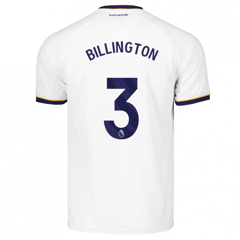 Danxen Mænd Harvey Billington #3 Midnatsblå Hvid Gul Udebane Spillertrøjer 2026/27 Trøje T-Shirt