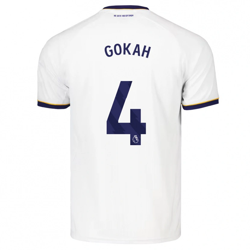 Danxen Mænd Reuben Gokah #4 Midnatsblå Hvid Gul Udebane Spillertrøjer 2026/27 Trøje T-Shirt