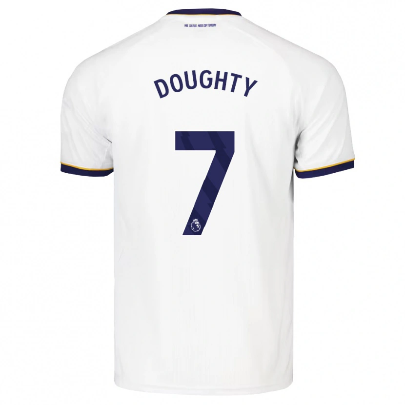Danxen Mænd Jake Doughty #7 Midnatsblå Hvid Gul Udebane Spillertrøjer 2026/27 Trøje T-Shirt