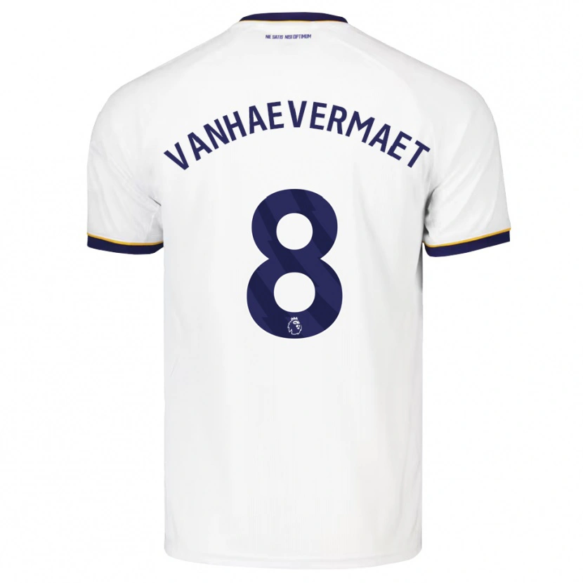 Danxen Mænd Justine Vanhaevermaet #8 Midnatsblå Hvid Gul Udebane Spillertrøjer 2026/27 Trøje T-Shirt