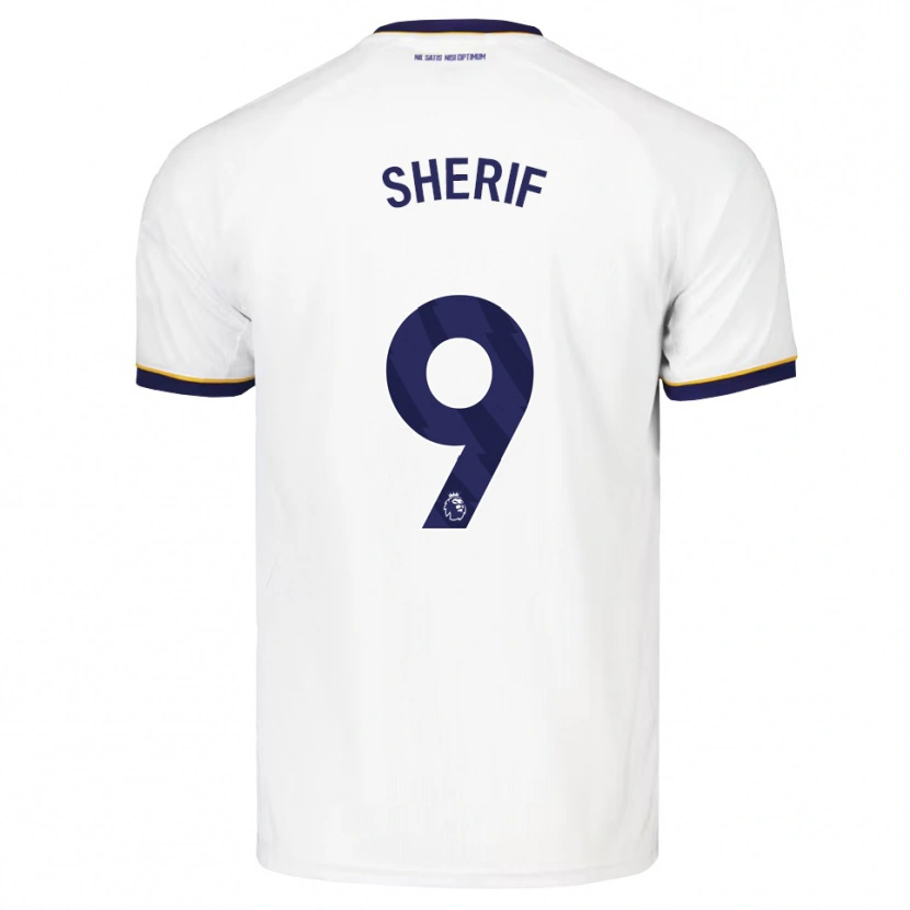 Danxen Mænd Martin Sherif #9 Midnatsblå Hvid Gul Udebane Spillertrøjer 2026/27 Trøje T-Shirt