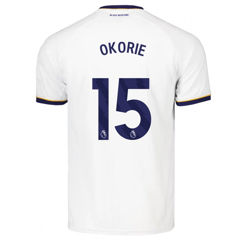 Danxen Mænd Levi Okorie #15 Midnatsblå Hvid Gul Udebane Spillertrøjer 2026/27 Trøje T-Shirt