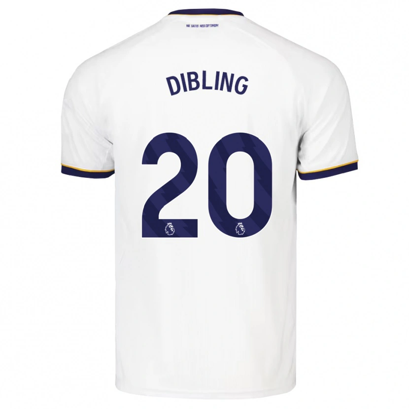 Danxen Mænd Tyler Dibling #20 Midnatsblå Hvid Gul Udebane Spillertrøjer 2026/27 Trøje T-Shirt