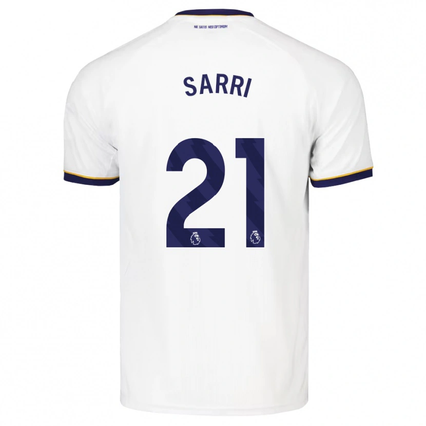 Danxen Mænd Veatriki Sarri #21 Midnatsblå Hvid Gul Udebane Spillertrøjer 2026/27 Trøje T-Shirt
