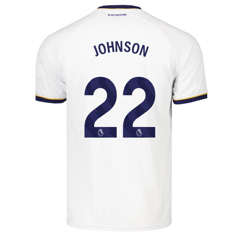 Danxen Mænd Brennan Johnson #22 Midnatsblå Hvid Gul Udebane Spillertrøjer 2026/27 Trøje T-Shirt