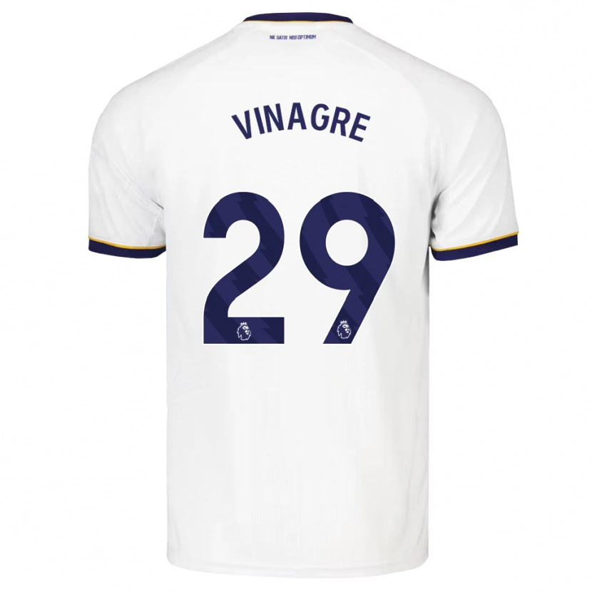 Danxen Mænd Ruben Vinagre #29 Midnatsblå Hvid Gul Udebane Spillertrøjer 2026/27 Trøje T-Shirt