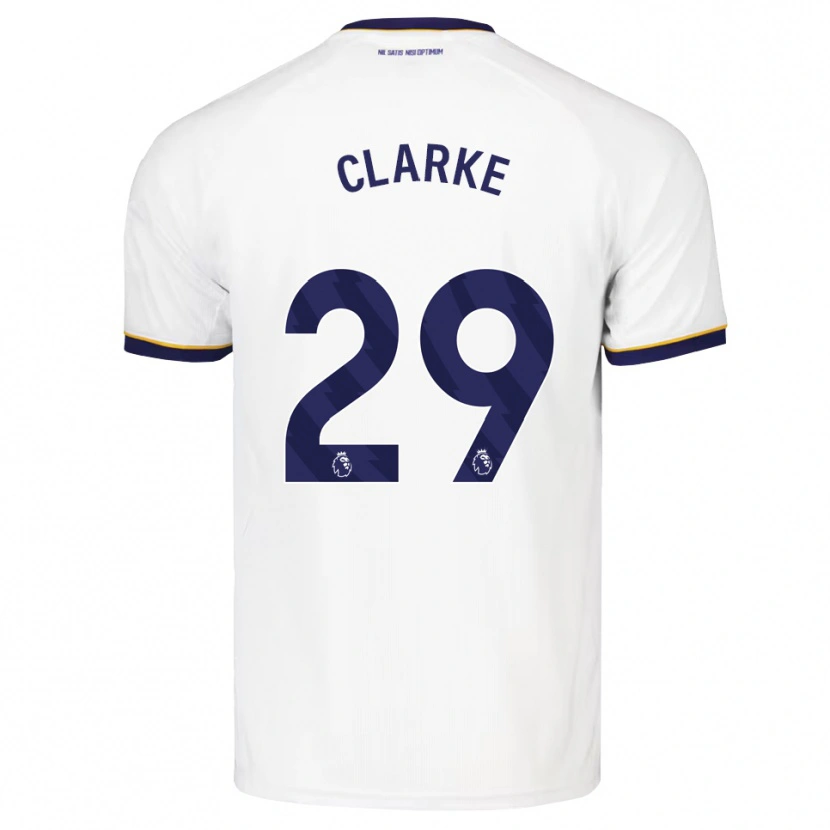 Danxen Mænd Abbey Clarke #29 Midnatsblå Hvid Gul Udebane Spillertrøjer 2026/27 Trøje T-Shirt