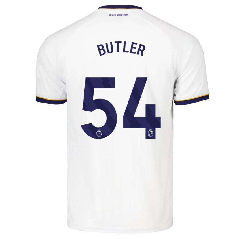 Danxen Mænd Jack Butler #54 Midnatsblå Hvid Gul Udebane Spillertrøjer 2026/27 Trøje T-Shirt