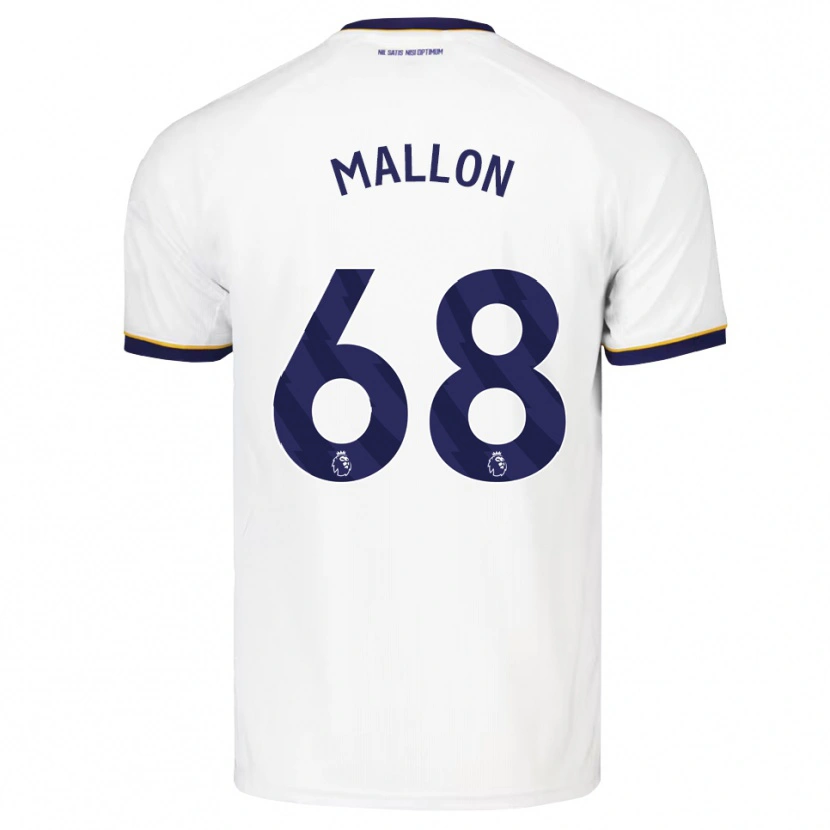 Danxen Mænd Mathew Mallon #68 Midnatsblå Hvid Gul Udebane Spillertrøjer 2026/27 Trøje T-Shirt