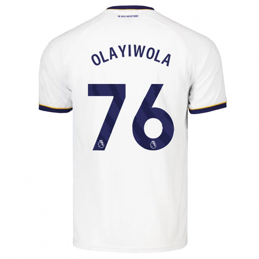 Danxen Mænd Malik Olayiwola #76 Midnatsblå Hvid Gul Udebane Spillertrøjer 2026/27 Trøje T-Shirt