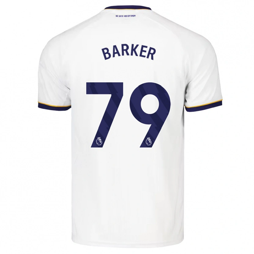 Danxen Mænd Owen Barker #79 Midnatsblå Hvid Gul Udebane Spillertrøjer 2026/27 Trøje T-Shirt