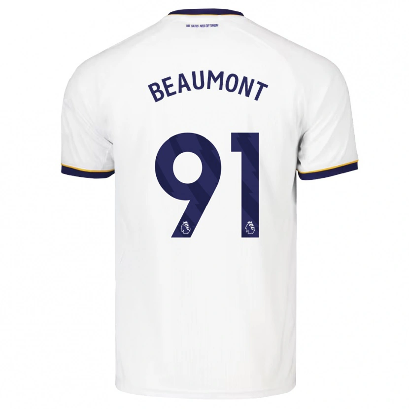Danxen Mænd Jacob Beaumont Clark #91 Midnatsblå Hvid Gul Udebane Spillertrøjer 2026/27 Trøje T-Shirt