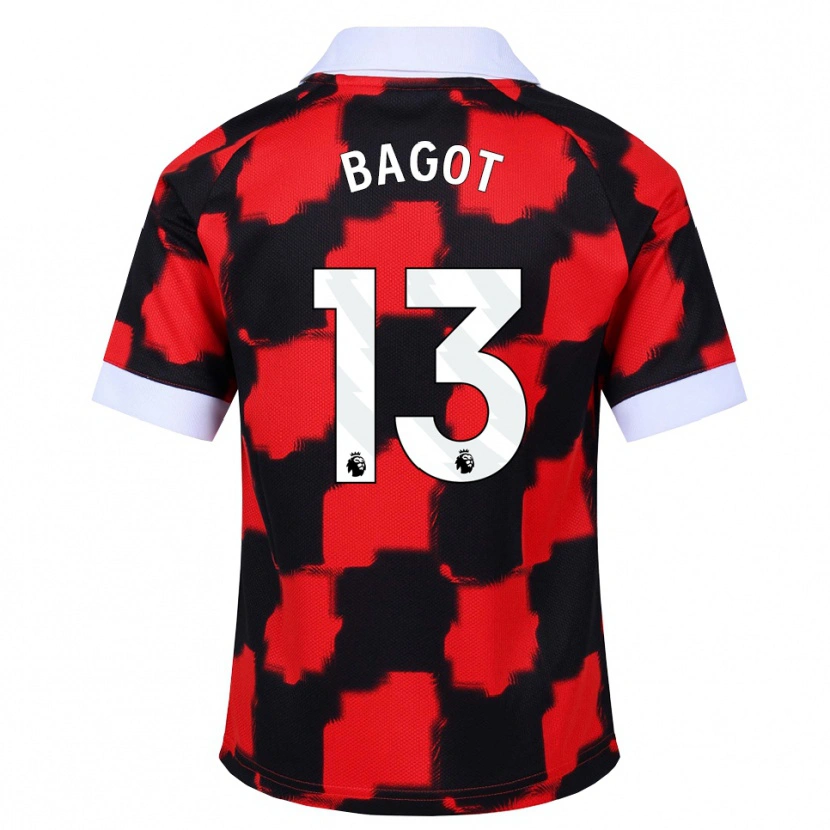 Danxen Mænd Matthew Bagot #13 Rød Hvid Sort Udebane Spillertrøjer 2026/27 Trøje T-Shirt