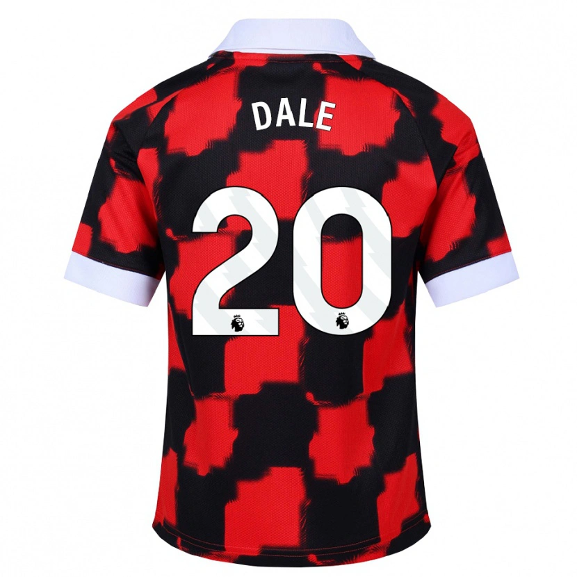 Danxen Mænd Olivia Dale #20 Rød Hvid Sort Udebane Spillertrøjer 2026/27 Trøje T-Shirt