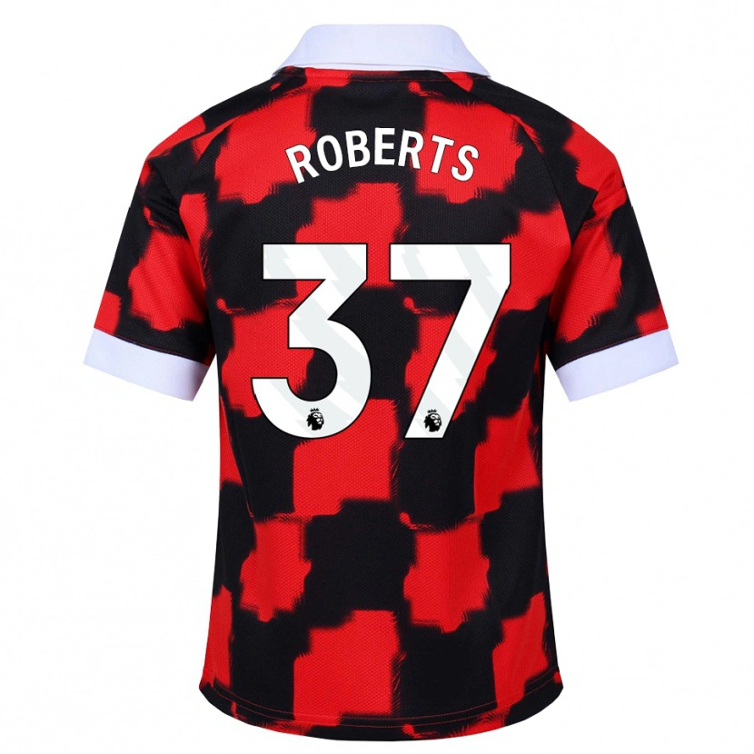 Danxen Mænd Sophia Roberts #37 Rød Hvid Sort Udebane Spillertrøjer 2026/27 Trøje T-Shirt
