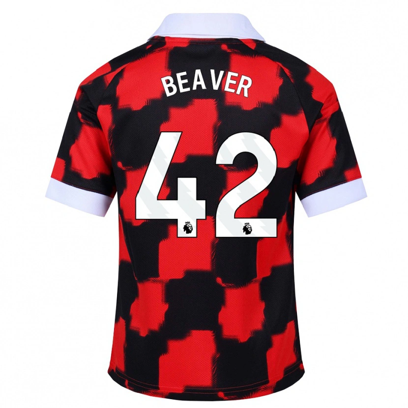 Danxen Mænd Cat Beaver #42 Rød Hvid Sort Udebane Spillertrøjer 2026/27 Trøje T-Shirt