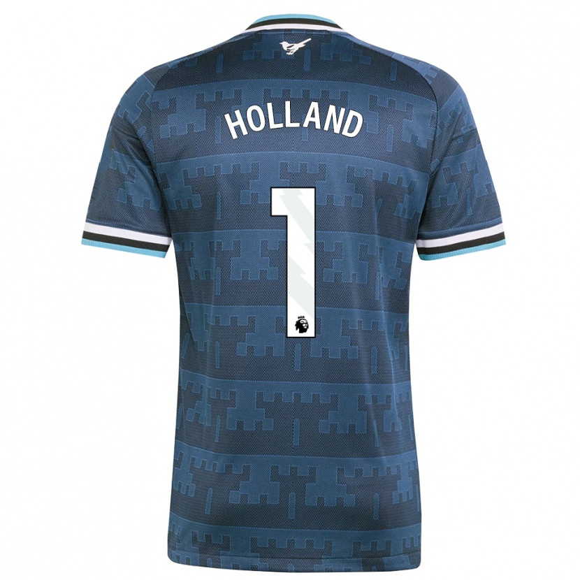 Danxen Mænd Oliver Holland #1 Gul Sort Blå Udebane Spillertrøjer 2026/27 Trøje T-Shirt
