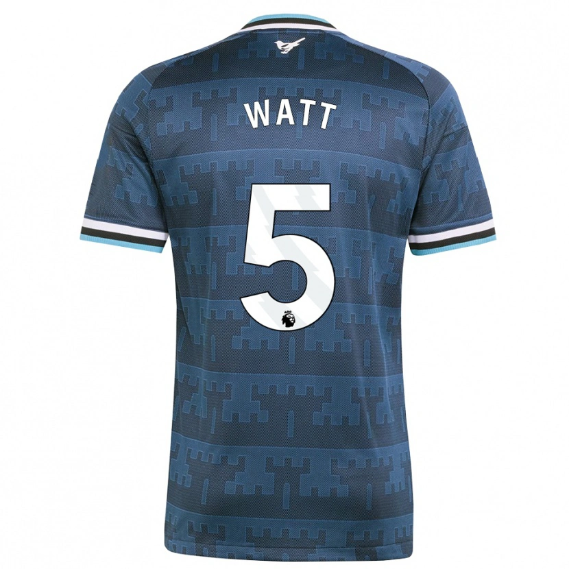 Danxen Mænd Olivia Watt #5 Gul Sort Blå Udebane Spillertrøjer 2026/27 Trøje T-Shirt
