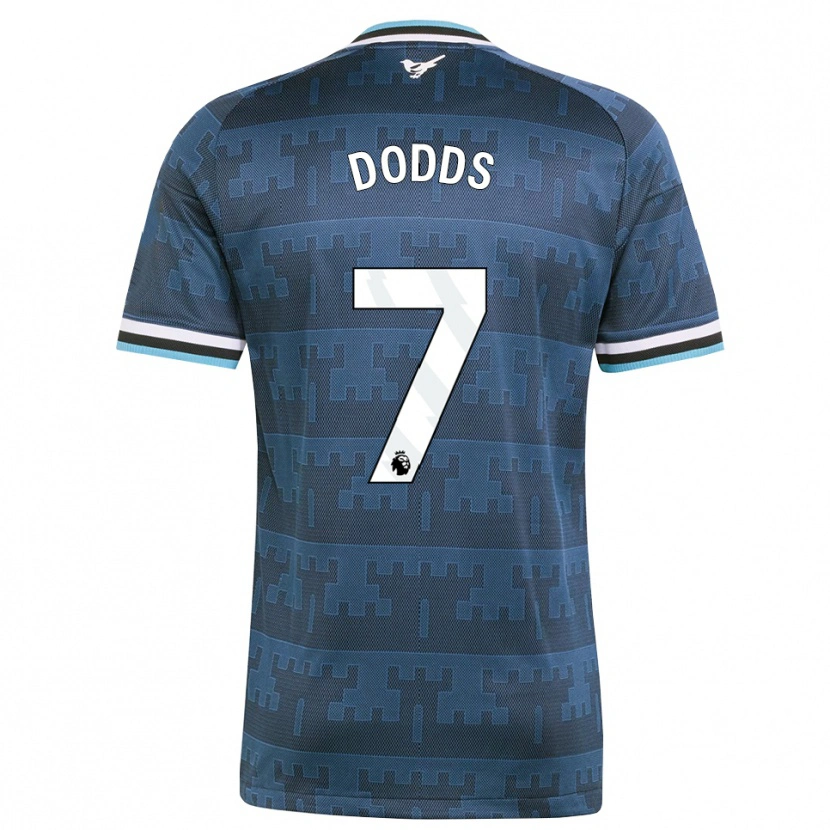 Danxen Mænd Tyler Dodds #7 Gul Sort Blå Udebane Spillertrøjer 2026/27 Trøje T-Shirt