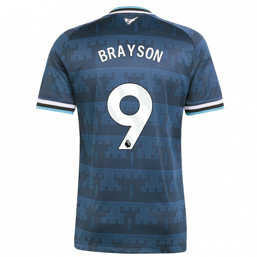 Danxen Mænd Joe Brayson #9 Gul Sort Blå Udebane Spillertrøjer 2026/27 Trøje T-Shirt