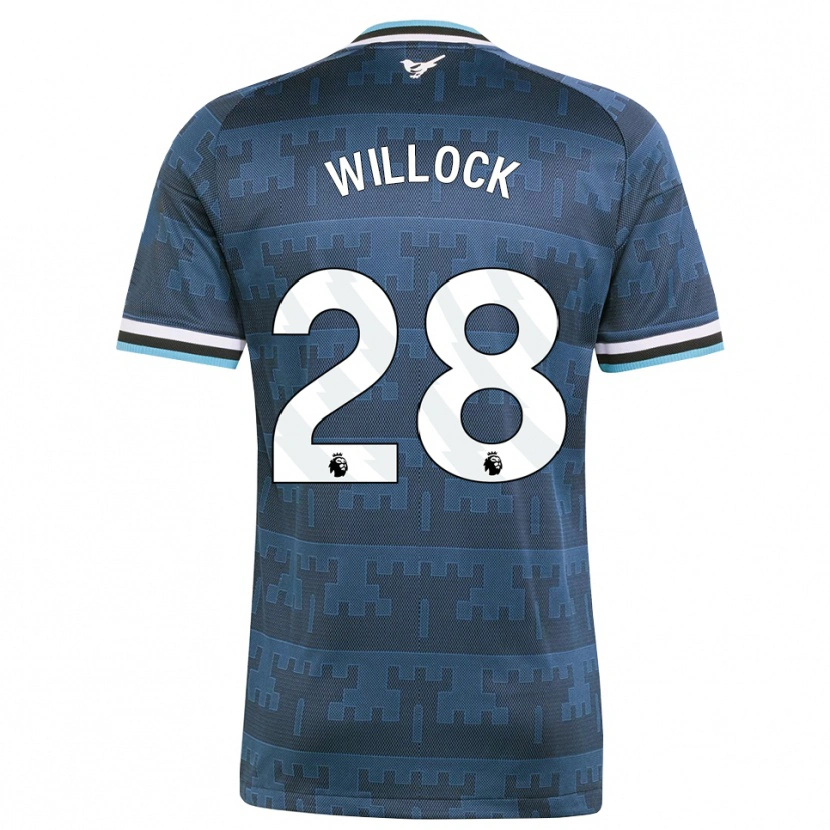 Danxen Mænd Joe Willock #28 Gul Sort Blå Udebane Spillertrøjer 2026/27 Trøje T-Shirt