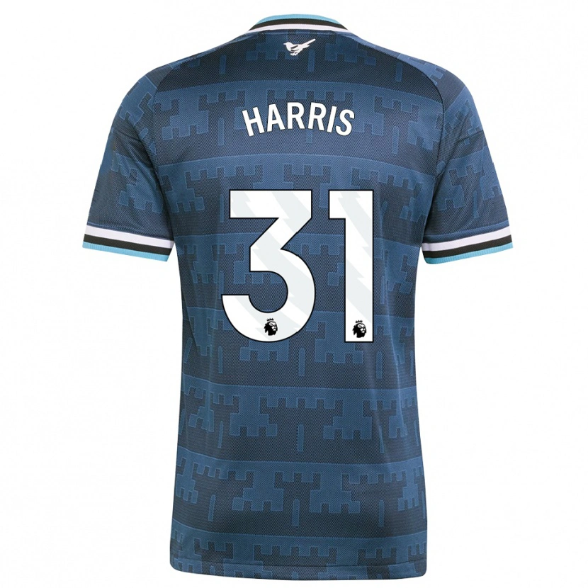 Danxen Mænd Aidan Harris #31 Gul Sort Blå Udebane Spillertrøjer 2026/27 Trøje T-Shirt