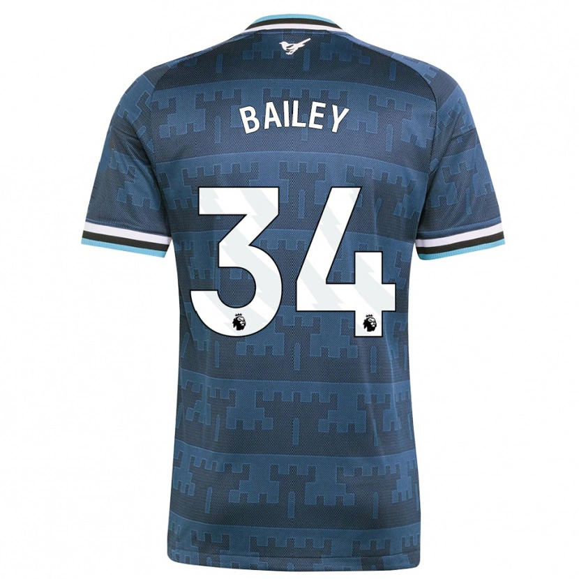 Danxen Mænd Scott Bailey #34 Gul Sort Blå Udebane Spillertrøjer 2026/27 Trøje T-Shirt