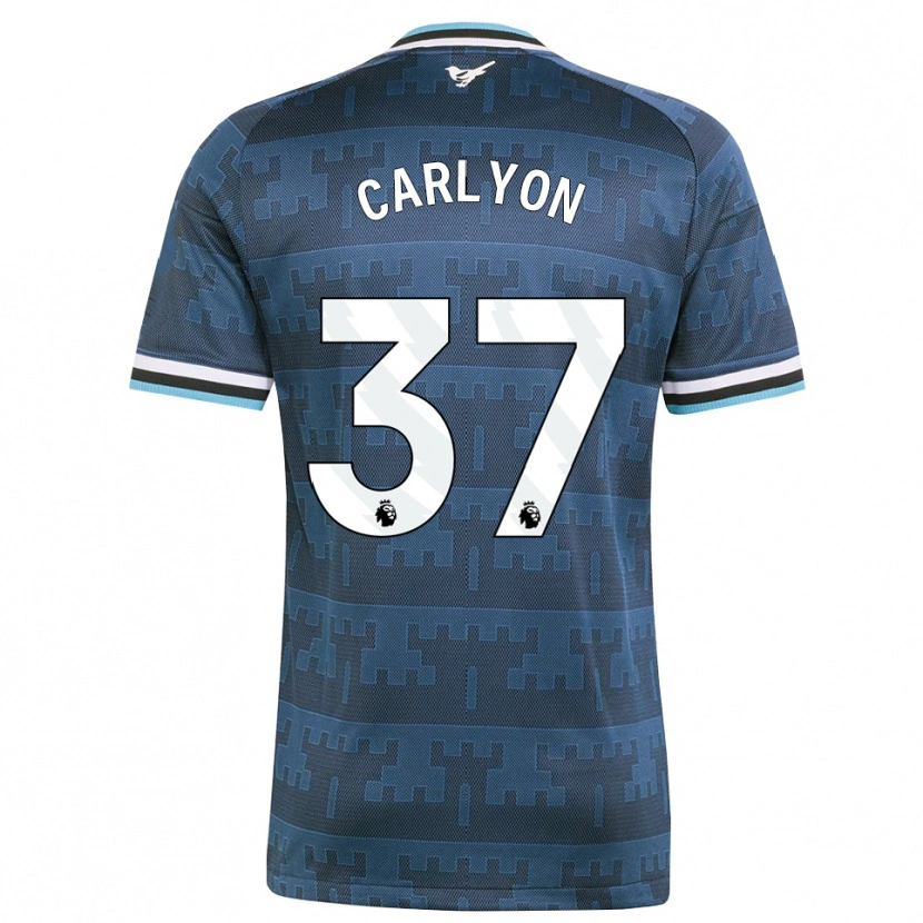 Danxen Mænd Nathan Carlyon #37 Gul Sort Blå Udebane Spillertrøjer 2026/27 Trøje T-Shirt
